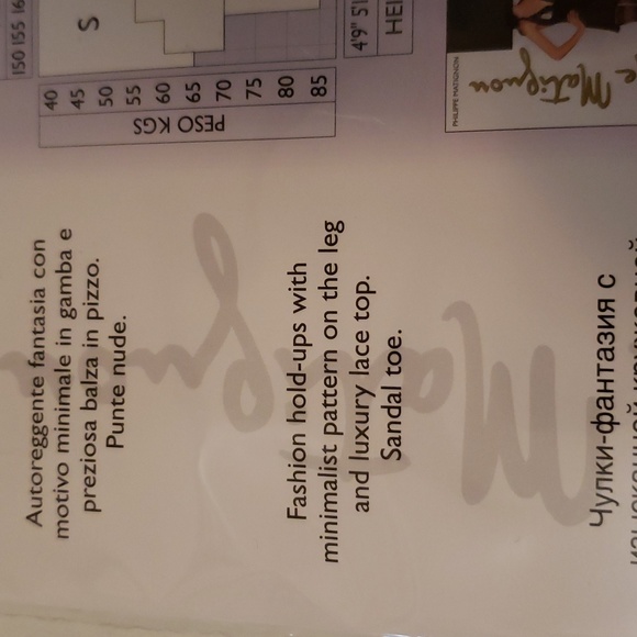 New Philippe Matignon Beauté Fashion Hold Ups Black S - Picture 6 of 7